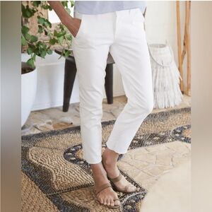 Frank & Eileen WICKLOW The Italian Chino Italian Performance Twill White
